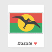 Vlag van de Raad van Barbuda, Antigua en Barbuda Sticker (Vel)