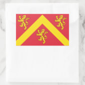Vlag van de rechthoekige anglesey-sticker rechthoekige sticker (Tas)