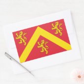 Vlag van de rechthoekige anglesey-sticker sticker (Envelop)