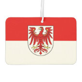 Vlag van de rechthoekige sticker van Brandenburg Luchtverfrisser (Achterkant)