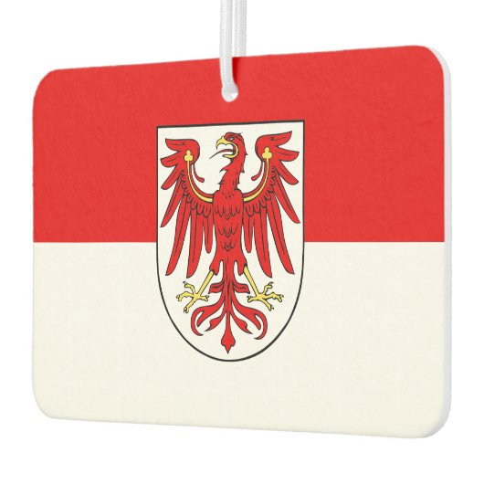 Vlag van de rechthoekige sticker van Brandenburg Luchtverfrisser (Links)