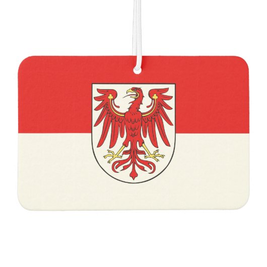 Vlag van de rechthoekige sticker van Brandenburg Luchtverfrisser (Voorkant)