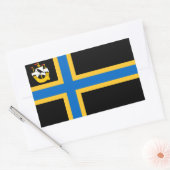 Vlag van de rechthoekige tang rechthoekige sticker (Envelop)