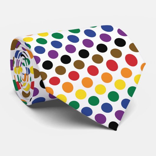 Vlag van de Regenboog van Philadelphia Stropdas (Opgerold)