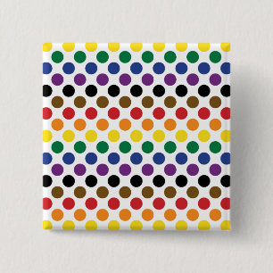 Vlag van de Regenboog van Philadelphia Vierkante Button 5,1 Cm