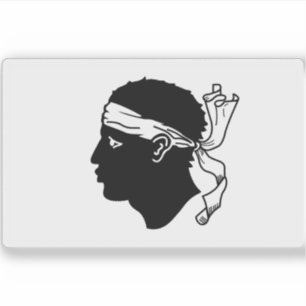 Vlag van de regio Corsica, Frankrijk Sticker