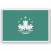 Vlag van de regio Macau (Macau), China Sticker (Voorkant)