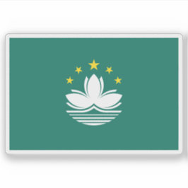 Vlag van de regio Macau (Macau), China Sticker