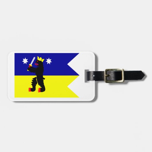 Vlag van de regio Satakunta in Finland Bagagelabel (Voorkant horizontaal)
