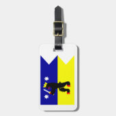 Vlag van de regio Satakunta in Finland Bagagelabel (Voorkant verticaal)