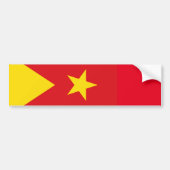 Vlag van de regio Tigray Bumpersticker (Voorkant)