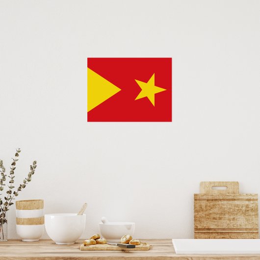 Vlag van de regio Tigray Poster (Keuken)