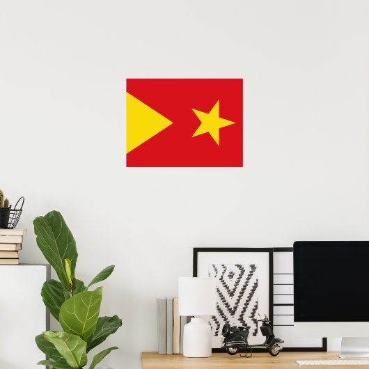 Vlag van de regio Tigray Poster (Thuiskantoor)