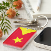 Vlag van de regio Tigray Sleutelhanger (Voorkant Rechts)