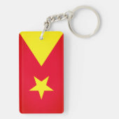 Vlag van de regio Tigray Sleutelhanger (achterkant)