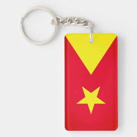Vlag van de regio Tigray Sleutelhanger (Voorkant)