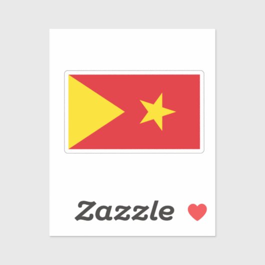 Vlag van de regio Tigray Sticker (Vel)