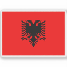 Vlag van de Republiek Albanië Sticker