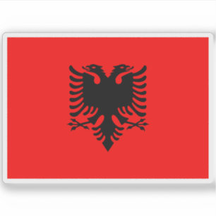 Vlag van de Republiek Albanië Sticker