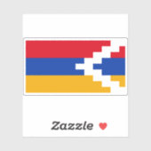Vlag van de Republiek Artsakh Sticker (Vel)
