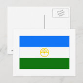 Vlag van de Republiek Bashkortostan Briefkaart (Voorkant / Achterkant)