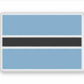 Vlag van de Republiek Botswana Sticker (Voorkant)