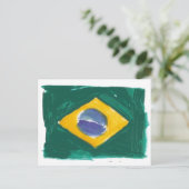 Vlag van de Republiek Brazilië Briefkaart (Staand voorkant)