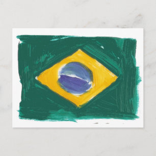 Vlag van de Republiek Brazilië Briefkaart
