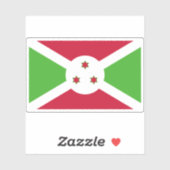 Vlag van de Republiek Burundi Sticker (Vel)