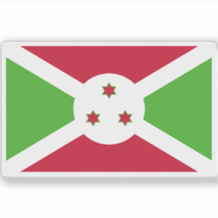 Vlag van de Republiek Burundi Sticker