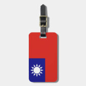 Vlag van de Republiek China Bagagelabel (Voorkant verticaal)