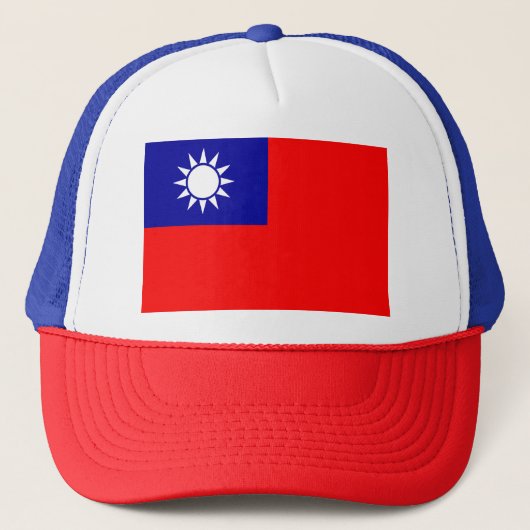 Vlag van de Republiek China (Taiwan) - 中 華 國 國 旗 Trucker Pet (Voorkant)