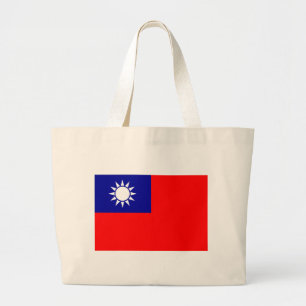 Vlag van de Republiek China (Taiwan) - 中 華 國 Grote Tote Bag