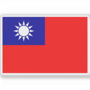 Vlag van de Republiek China (Taiwan) Sticker