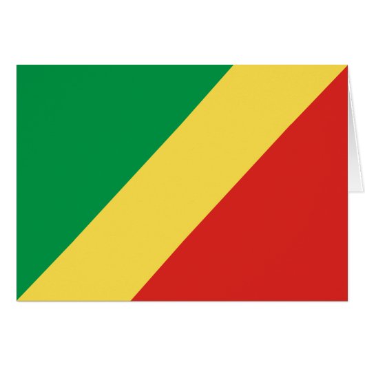 Vlag van de Republiek Congo (Voorkant Horizontaal)