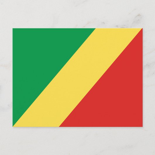 Vlag van de Republiek Congo Briefkaart (Voorkant)