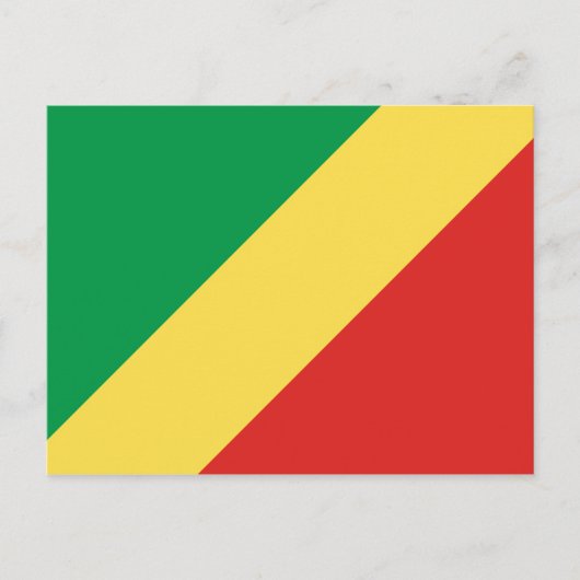 Vlag van de Republiek Congo Briefkaart (Voorkant)