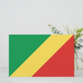 Vlag van de Republiek Congo Briefpapier (Staand voorkant)