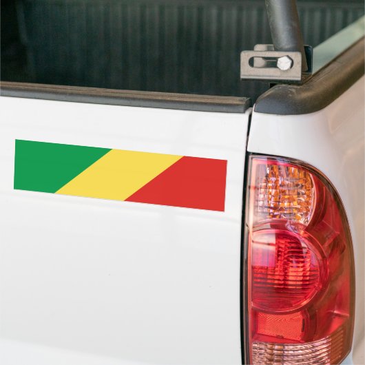 Vlag van de Republiek Congo Bumpersticker (Op Truck)