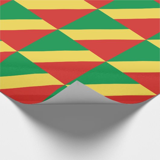 Vlag van de Republiek Congo Cadeaupapier (Hoek)