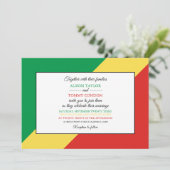 Vlag van de Republiek Congo, Congolese bruiloft Kaart (Staand voorkant)