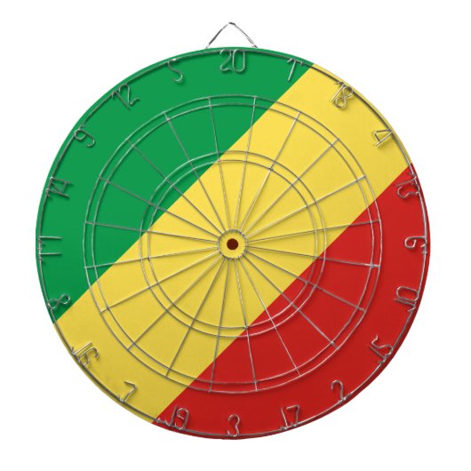 Vlag van de Republiek Congo Dartbord (Voorkant)