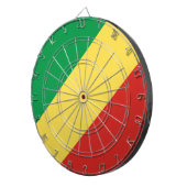 Vlag van de Republiek Congo Dartbord (Voorkant Rechts)