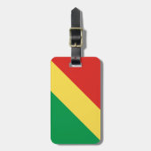 Vlag van de Republiek Congo (Easy ID Personal) Bagagelabel (Voorkant verticaal)