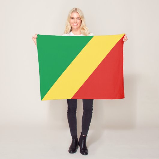 Vlag van de Republiek Congo Fleece Deken (In situ)