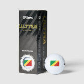 Vlag van de Republiek Congo Golfballen (Verpakking)