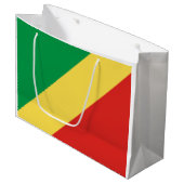 Vlag van de Republiek Congo Groot Cadeauzakje (Voorkant Gekanteld)
