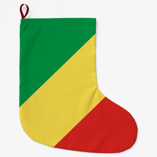 Vlag van de Republiek Congo Grote Kerstsok (Voorkant)