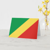 Vlag van de Republiek Congo Kaart (Gele Bloem)