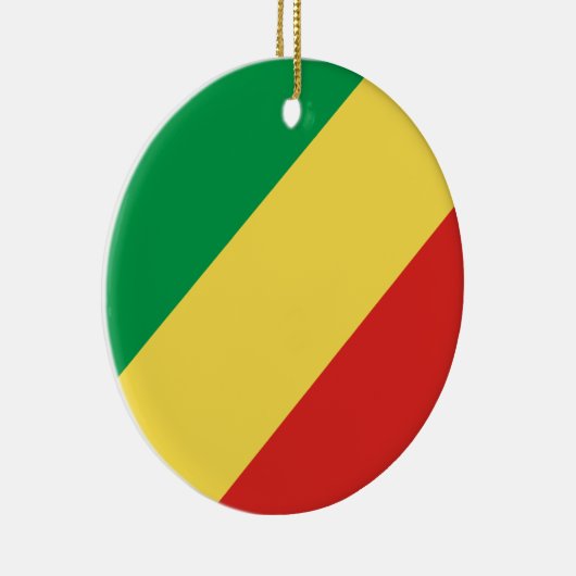 Vlag van de Republiek Congo Keramisch Ornament (Rechts)